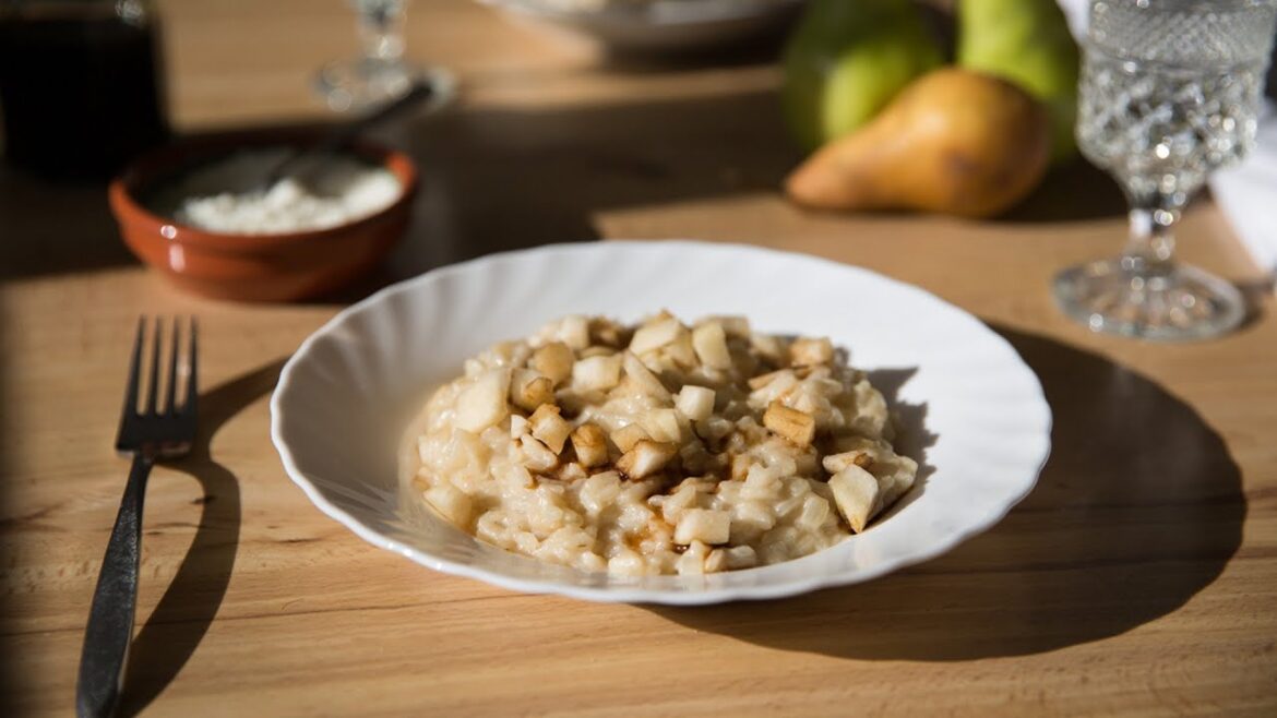 Autumnal Pear and Balsamic Risotto Recipe