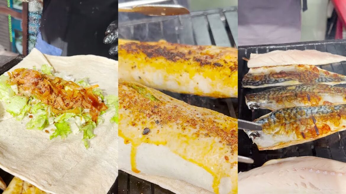 Super Delicious Blue Mackerel Fish Wrap | Cooking Wild | Turkish Secret Foods