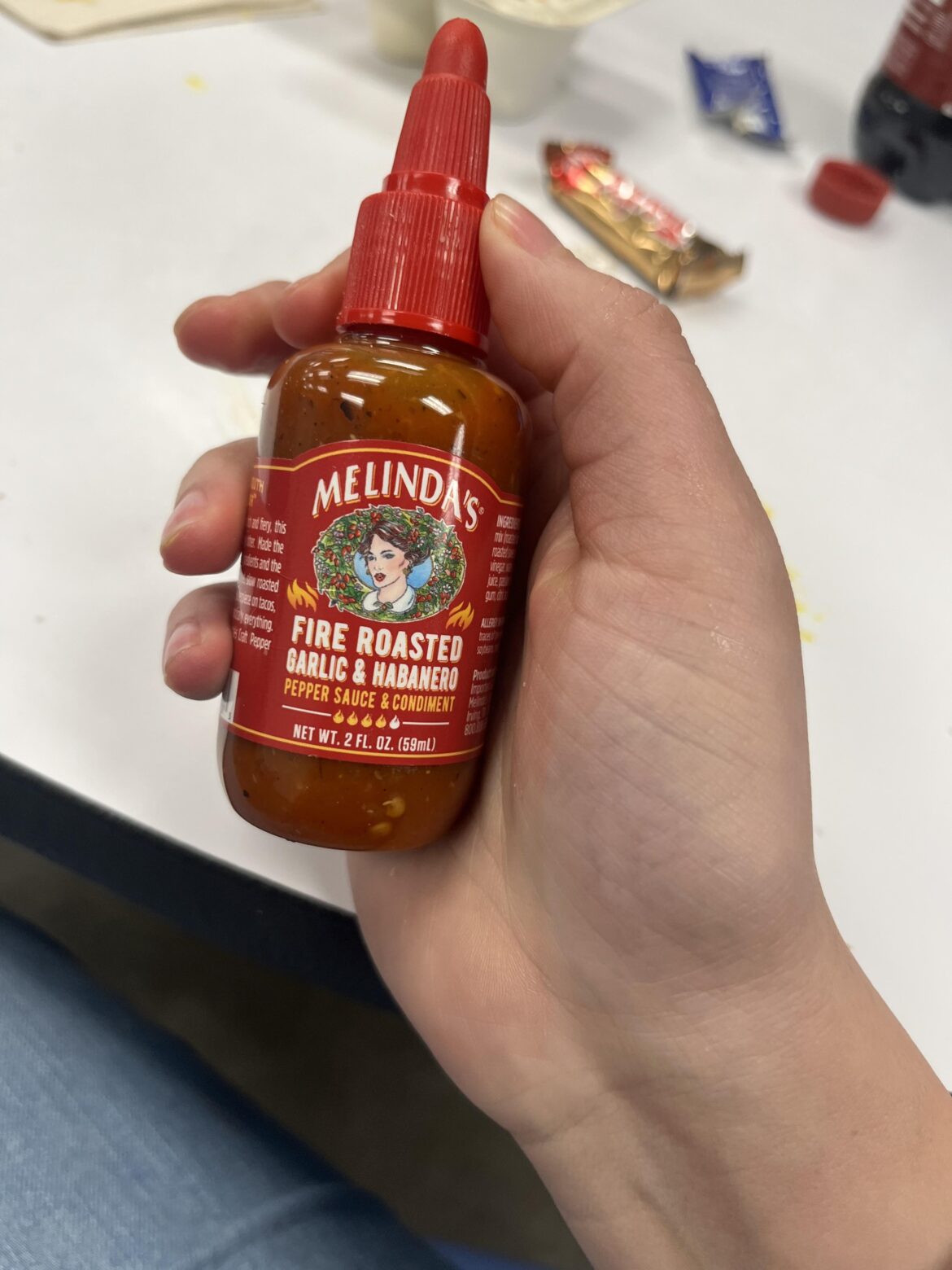 Finally a lunch bag/purse size hot sauce that isn’t your average first ingredient is vinegar hot sauce. 🤤