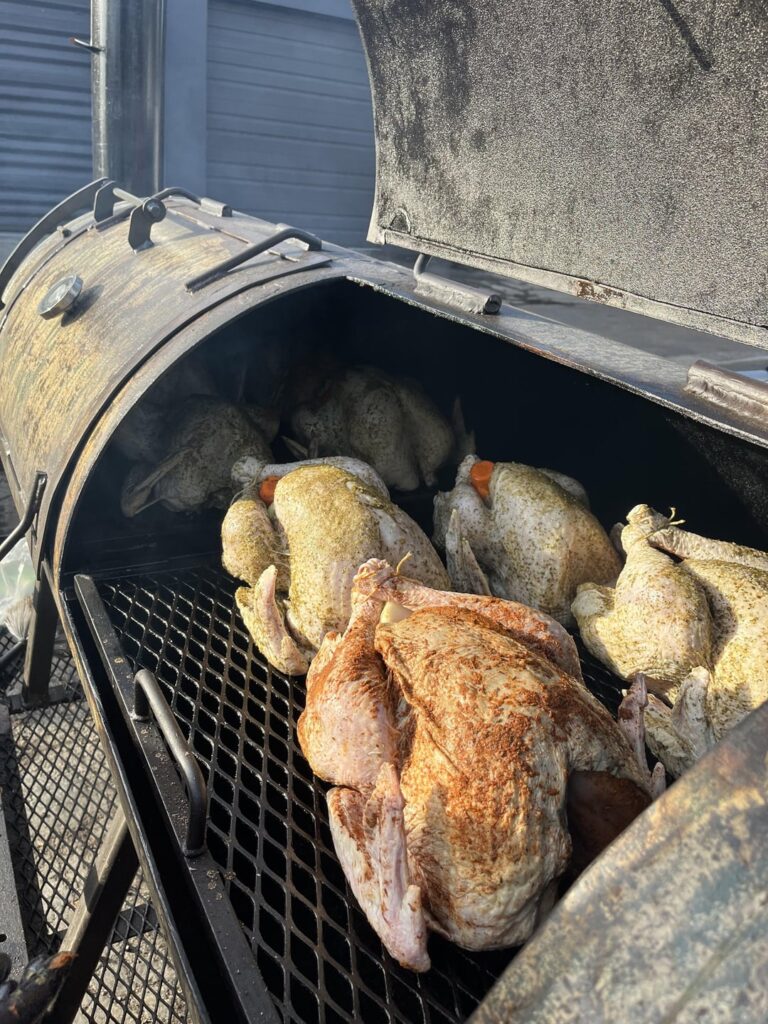 Smoked turkeys turned out great! How was your thanksgiving?