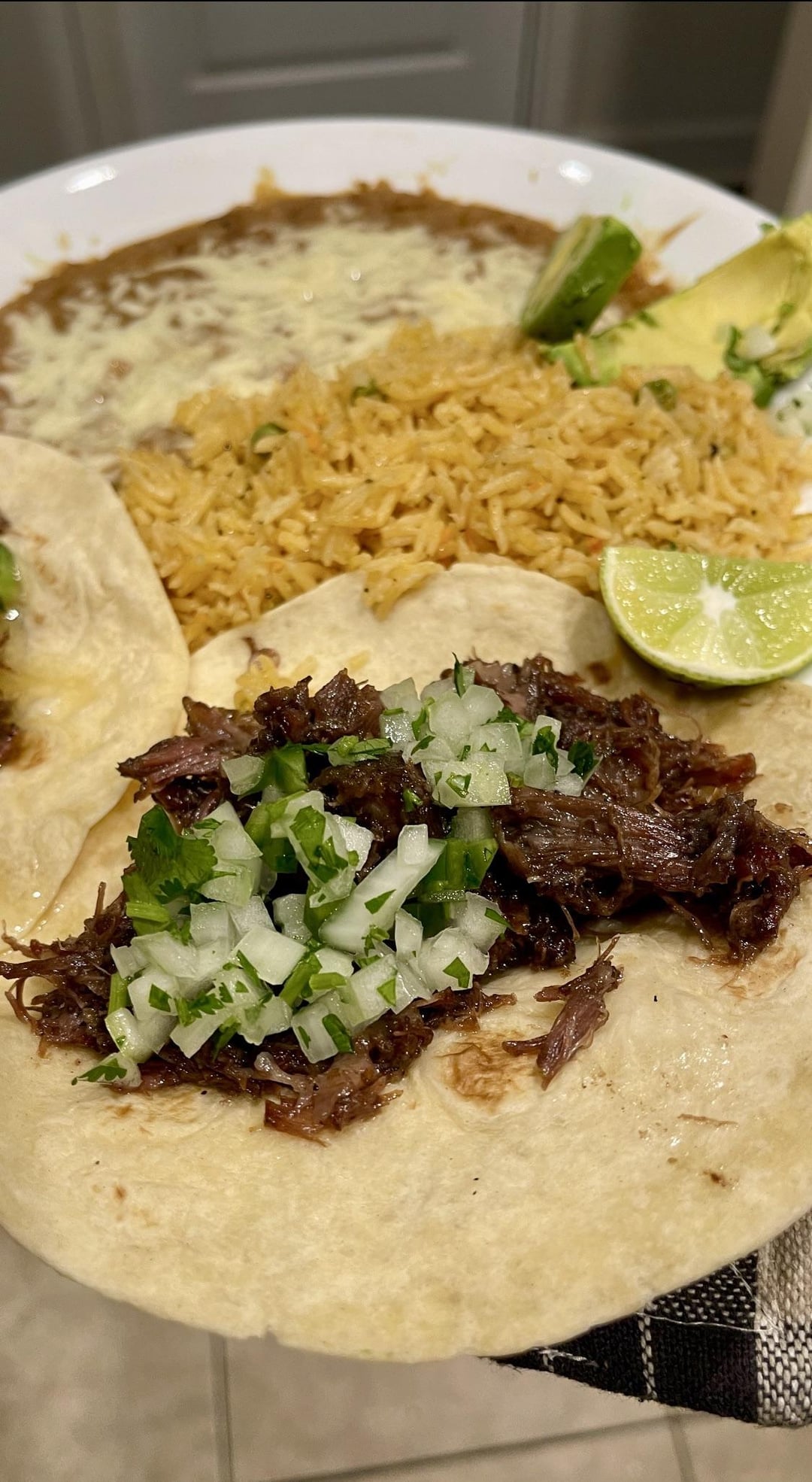Barbacoa (braised beef cheeks) Dining and Cooking