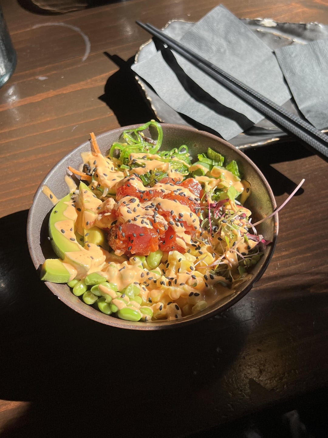 tuna poke bowl Dining and Cooking