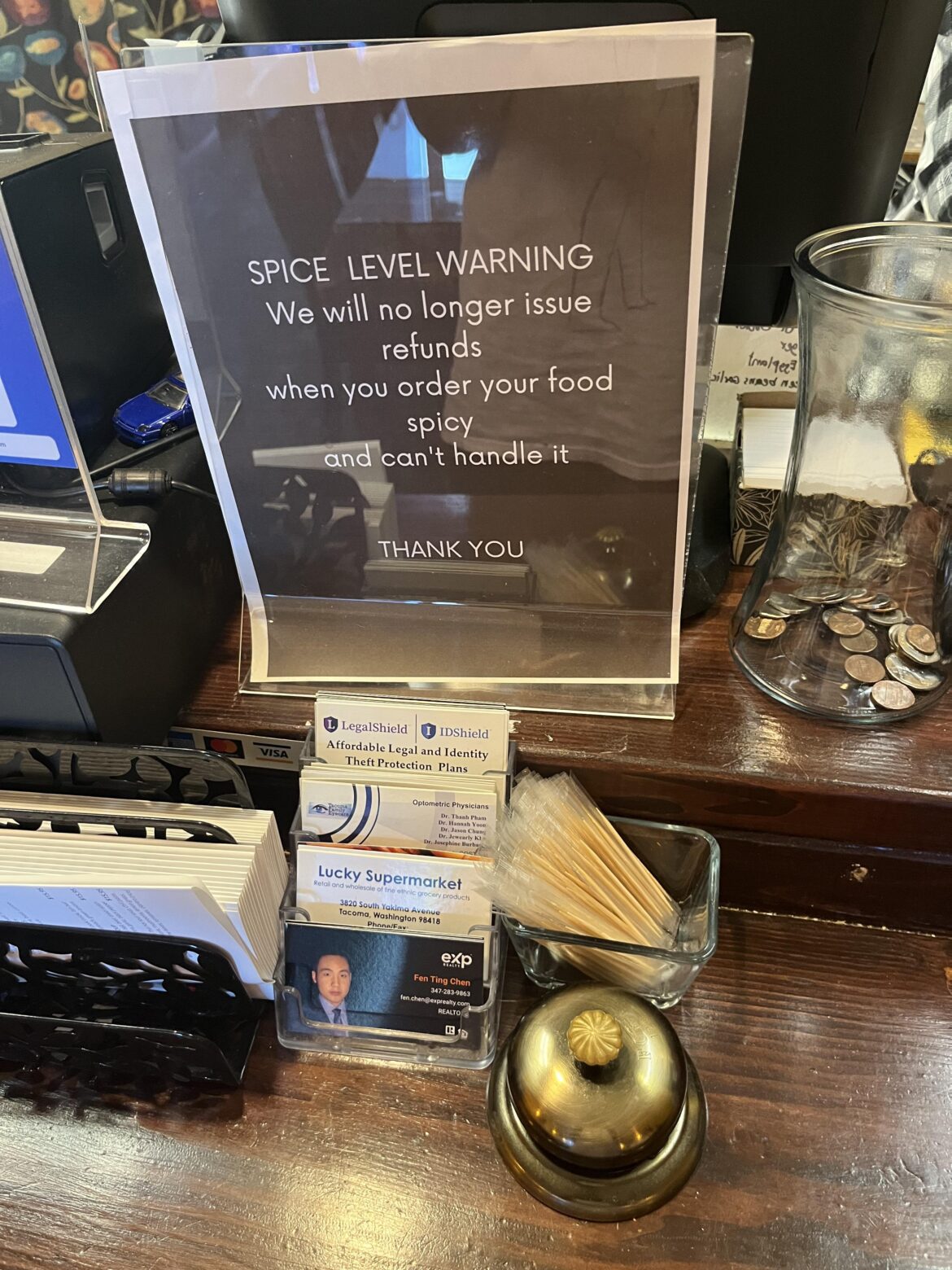 Saw this at a Thai restaurant