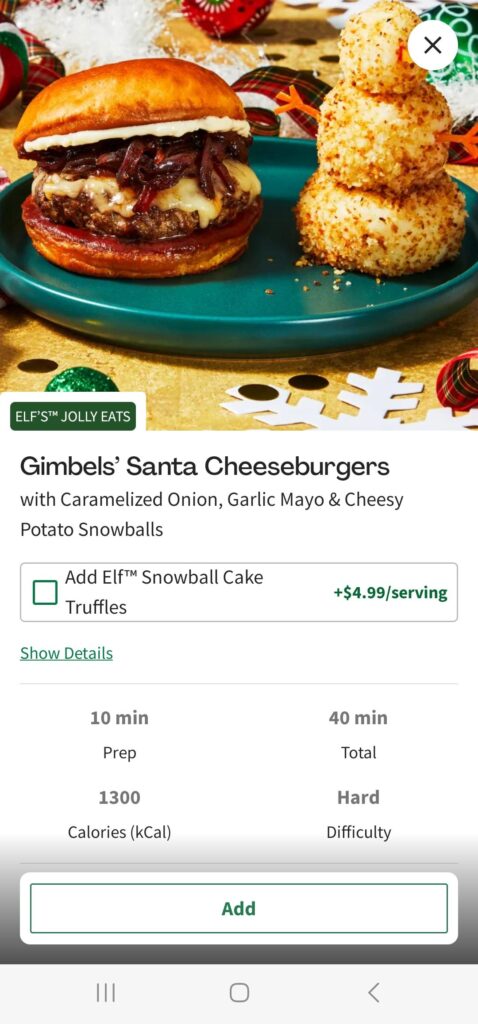 Buddy the Elf's specials!