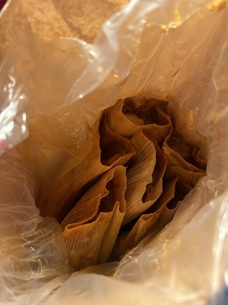 Every year on the Wednesday morning before Thanksgiving I get up early and go to Sandra’s Tamales (5390 Whittier Blvd)