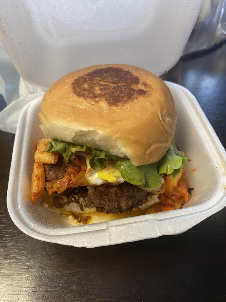 Kimchi burger