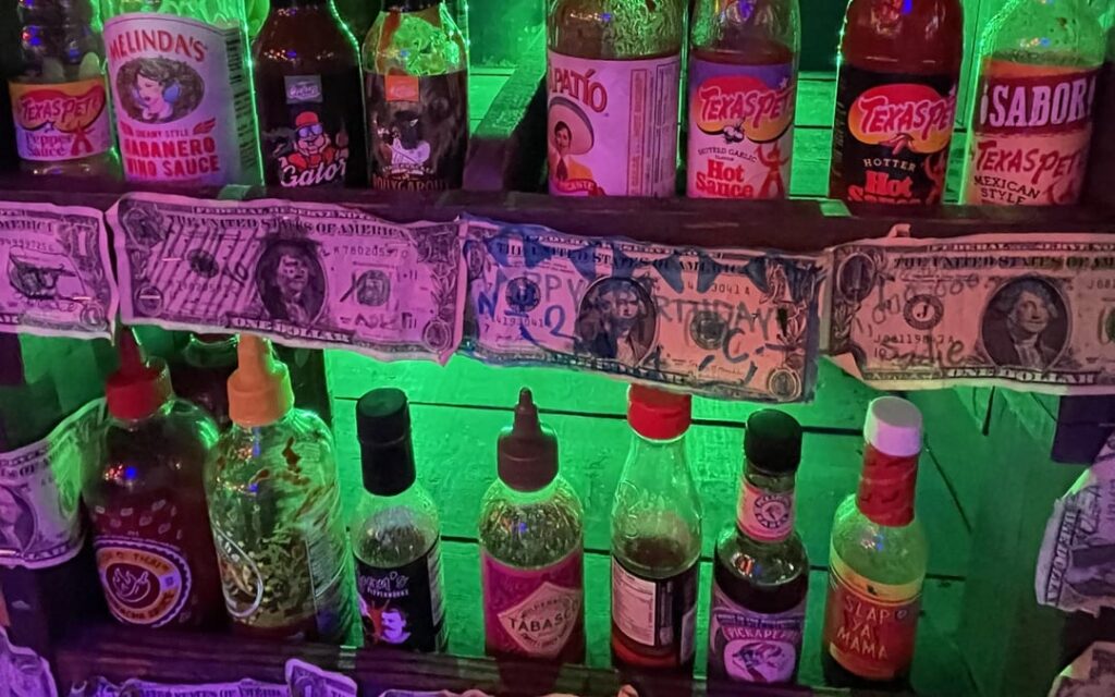 Champy’s Chicken sauce selection