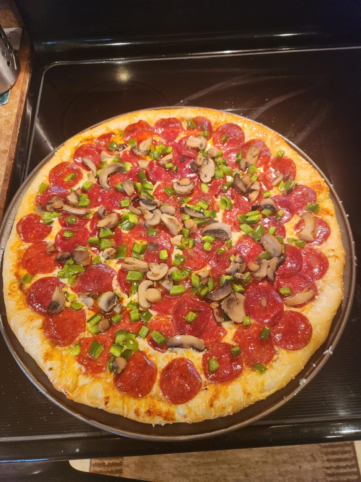 Hand tossed homemade is getting better