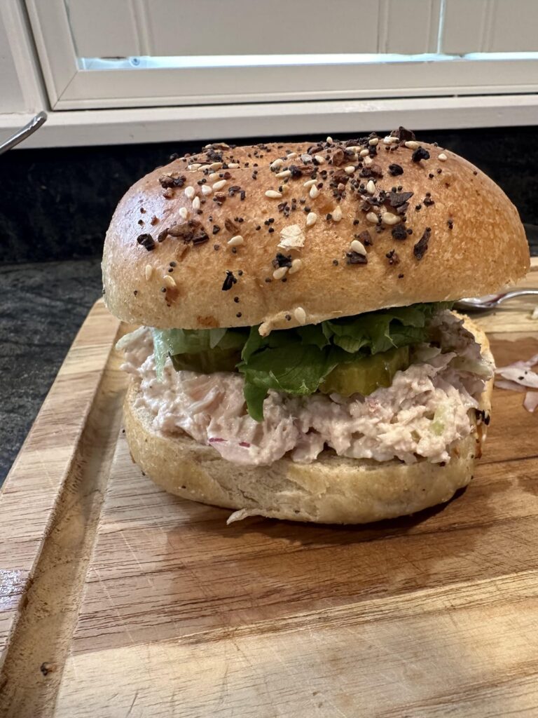 Tuna Salad on a bagel