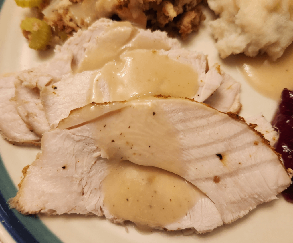 First time doing a turkey breast in the slow cooker