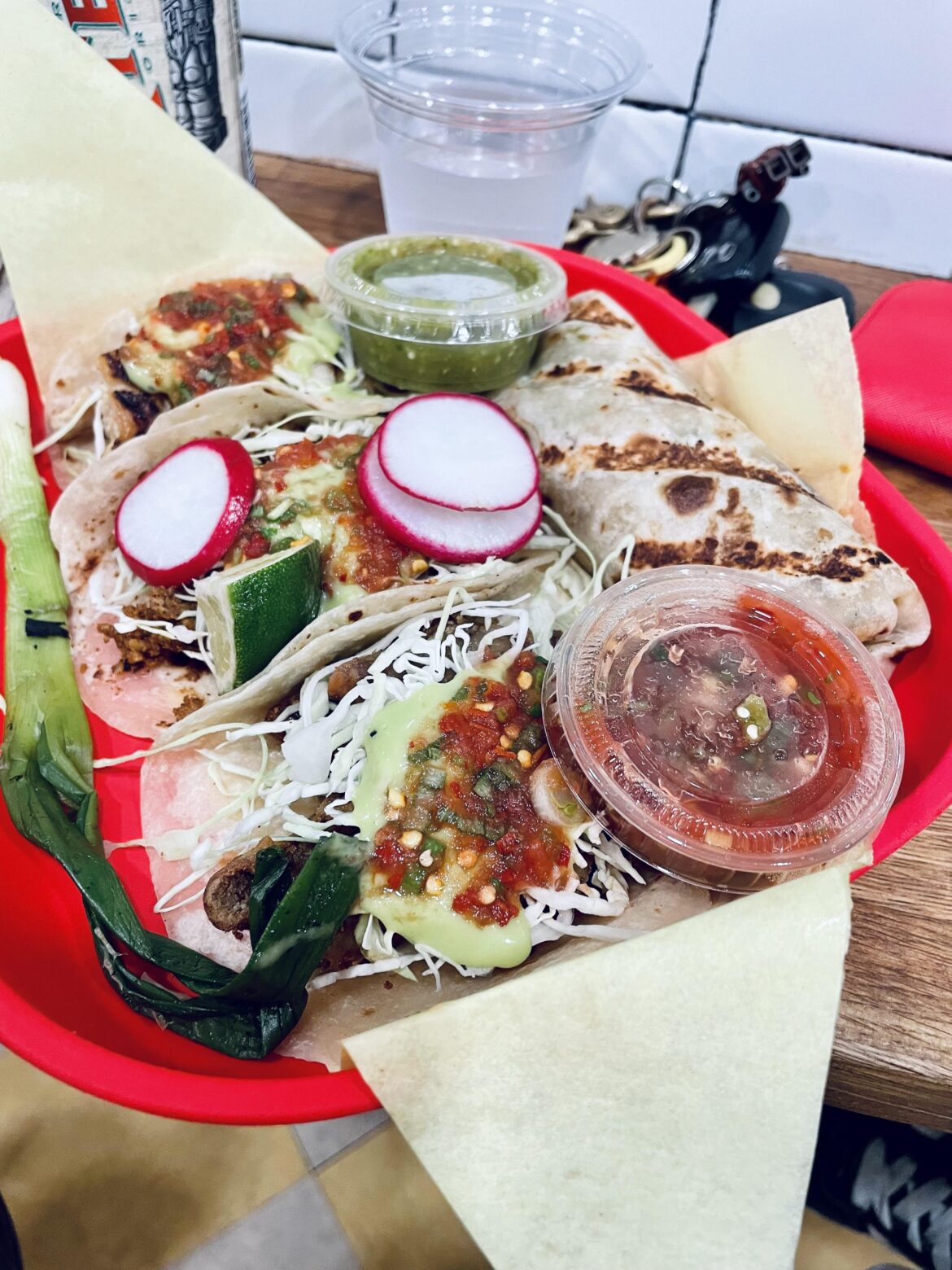 Sonoratown chivichanga and tacos
