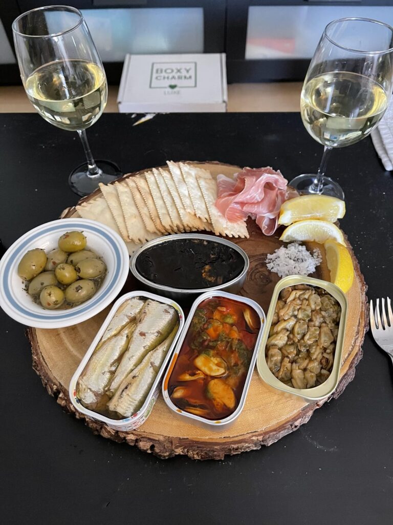 Tinned fish with the wife