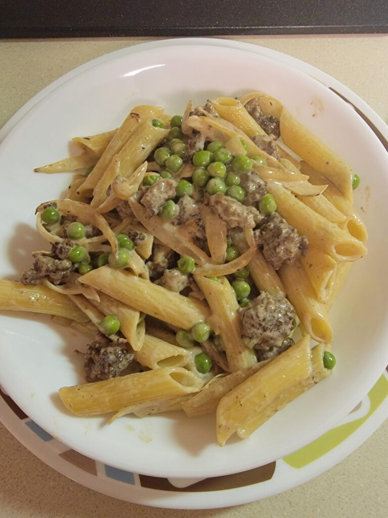 Creamy Truffle Penne with Beef