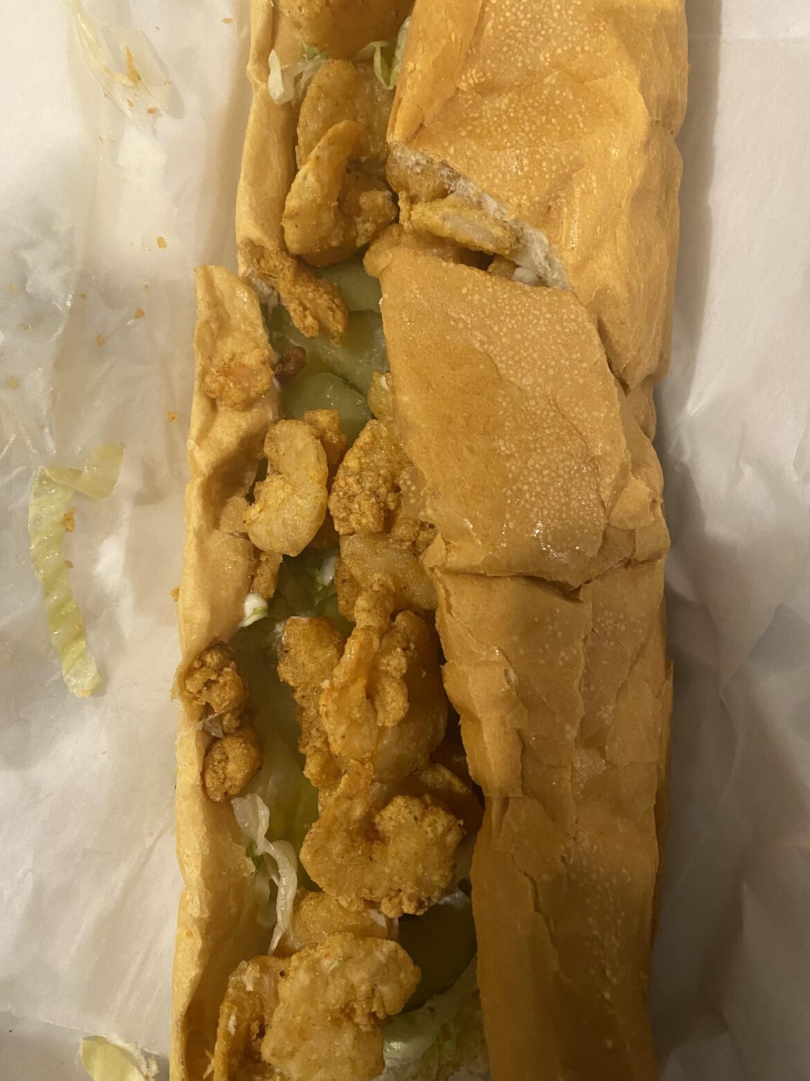 Shrimp po boy... Melba's in New Orleans