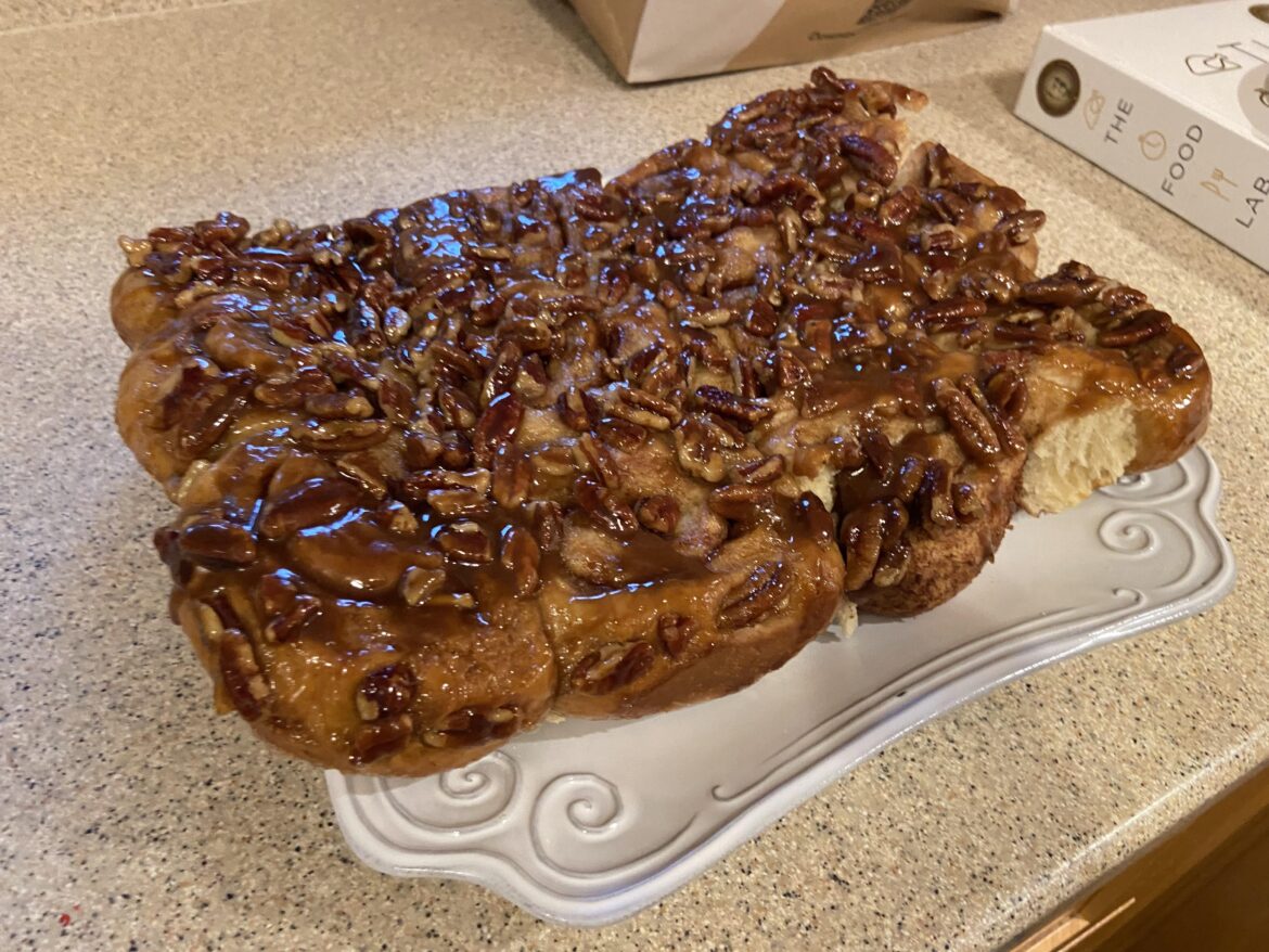 Made sticky buns