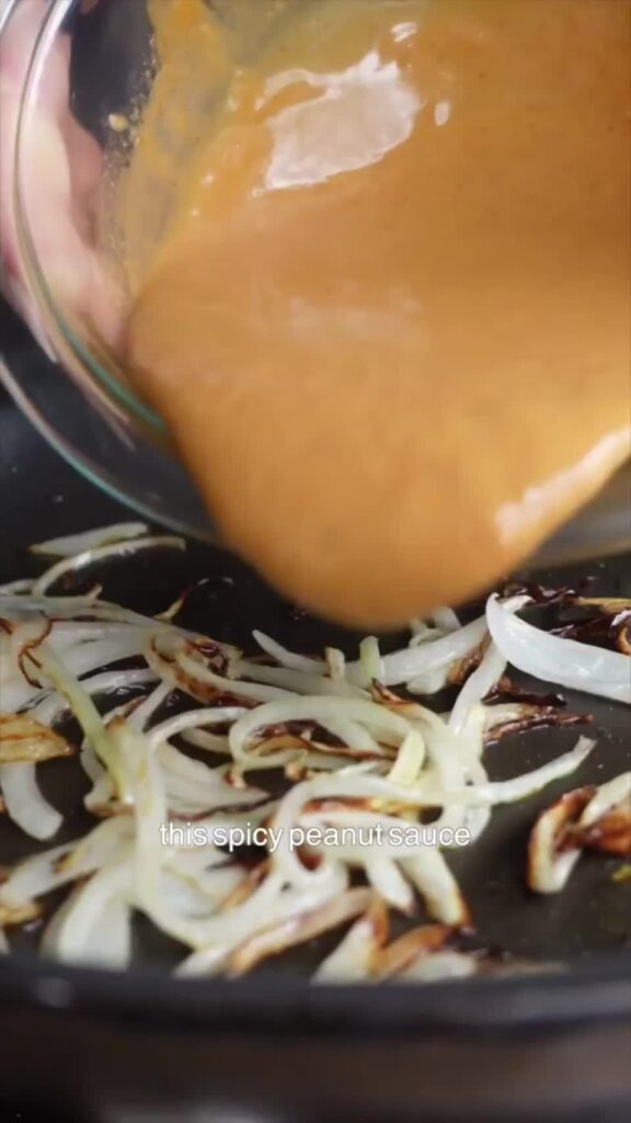 Spicy Peanut Tofu Rice Bowl