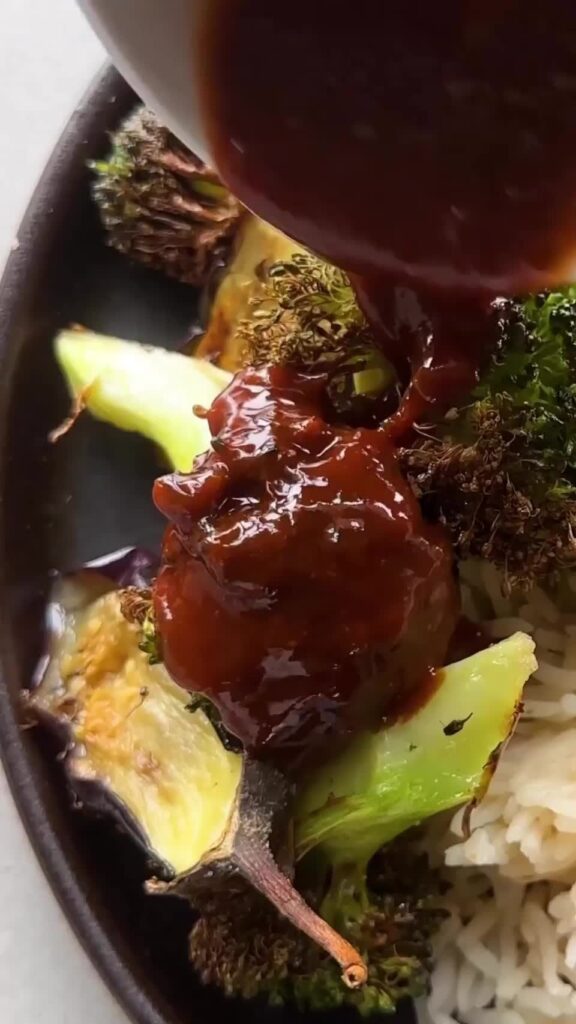 Gochujang sauce with an Asian medley