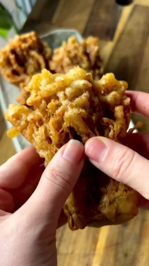 Crispy Fried Enoki Mushrooms