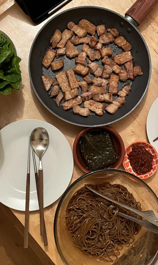 It wasn't as good as K-BBQ in Korea but