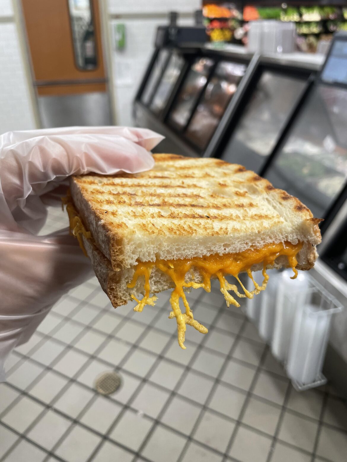 Day 77 of posting grilled cheese sandwiches until I run out of cheese types: Isigny, Mimolette