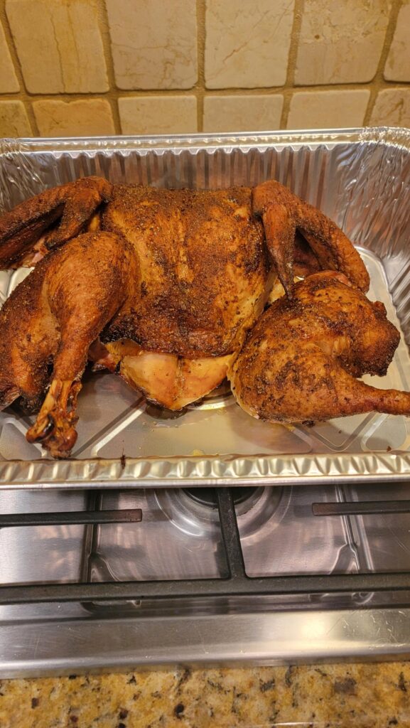 First time Spatchcock Smoked Turkey