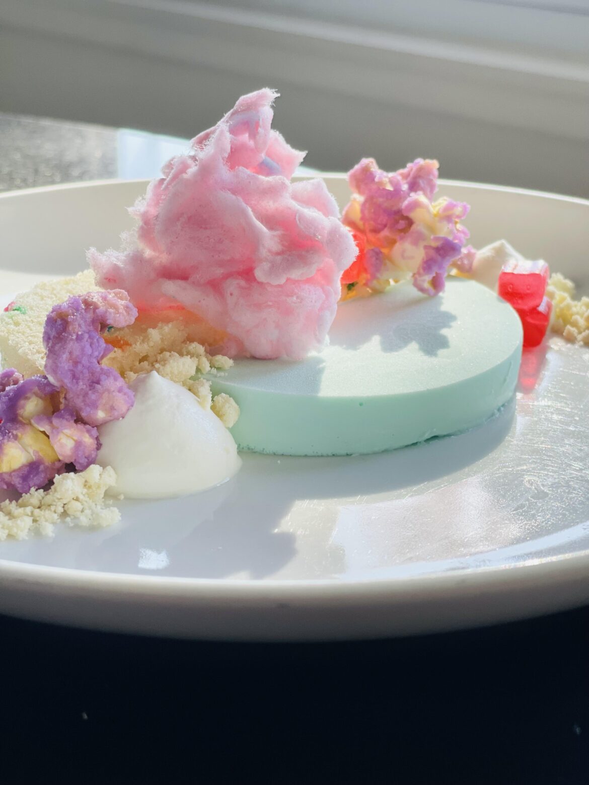 🎪 Cake Batter Mousse / Funfetti Cake / Candied Popcorn / House-Made Gummy Bears / Milk Crumble / Cotton Candy