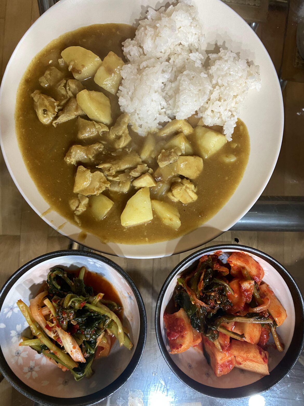 My favorite combo of Curry & Kimchi