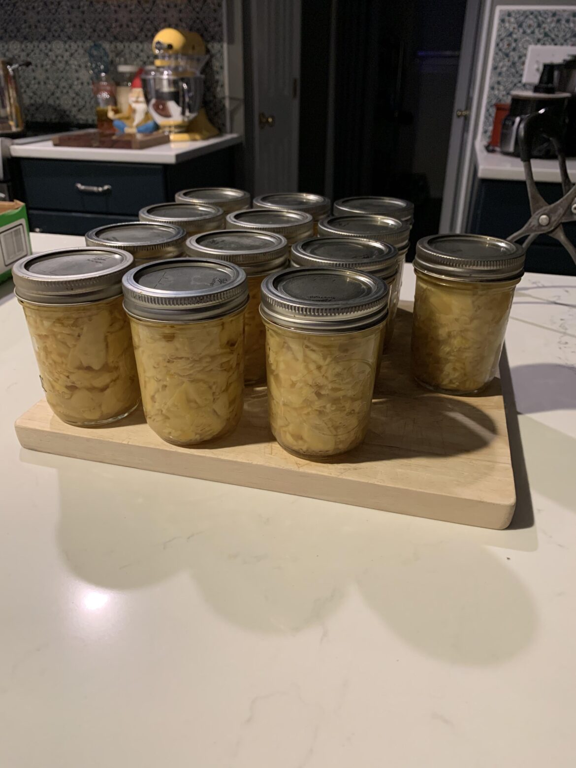 Pickled home grown ginger