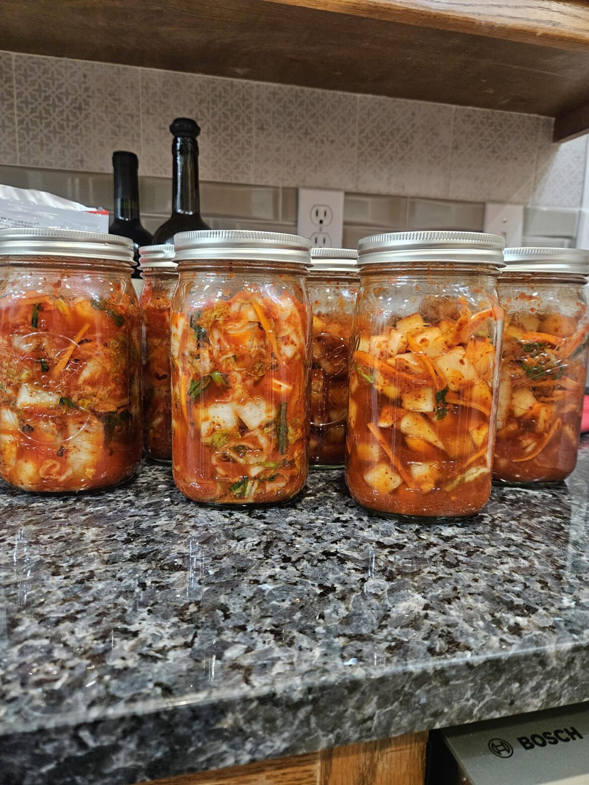 First time Homemade Kimcheeee! My house smells amazing.