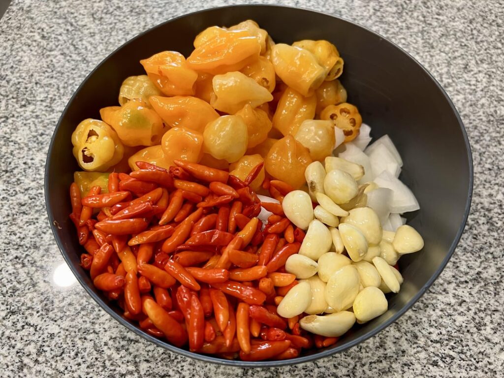 This year’s harvest sauced and canned