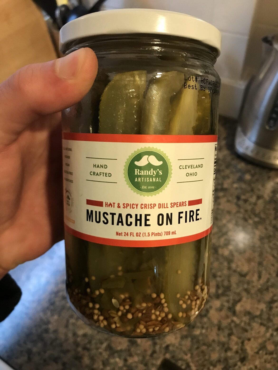Pretty tasty but my stache sure wasn’t on fire