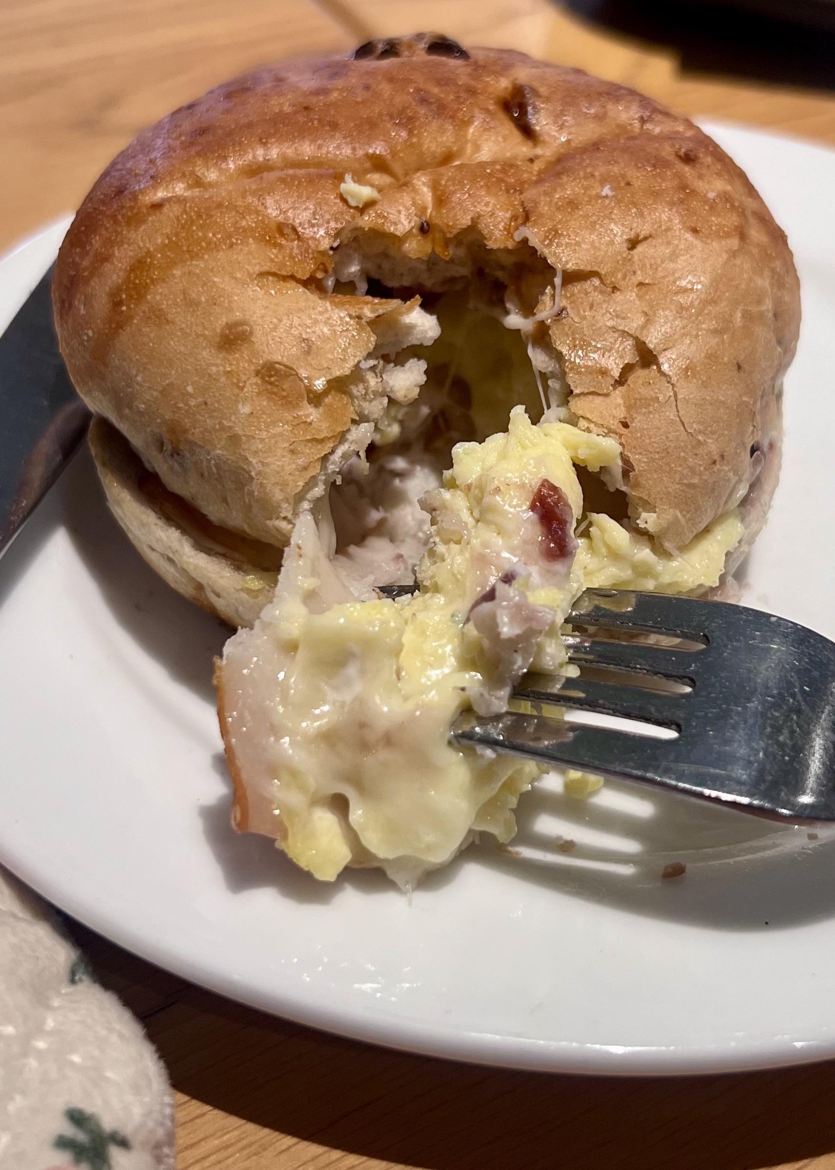 turkey bacon, cheddar & egg sandwich Dining and Cooking