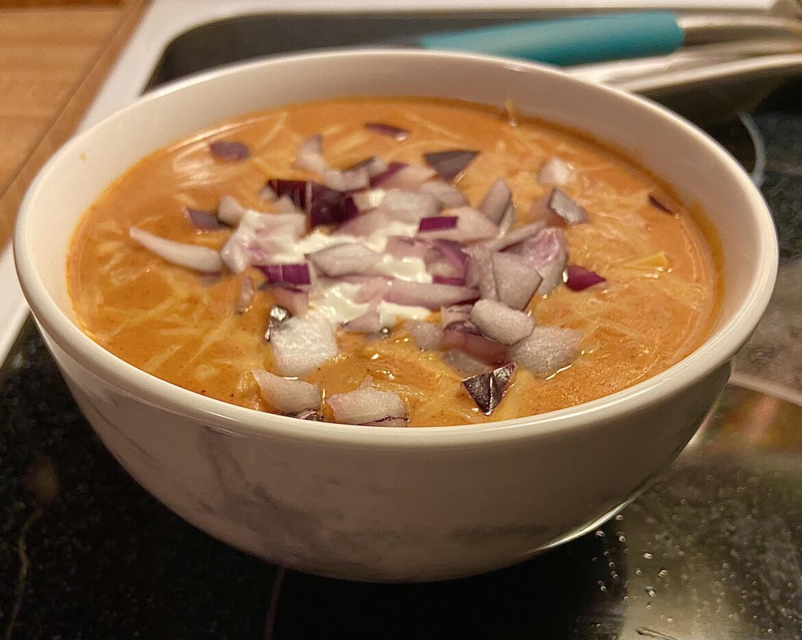 my [very unconventional] cheesy beer chili!