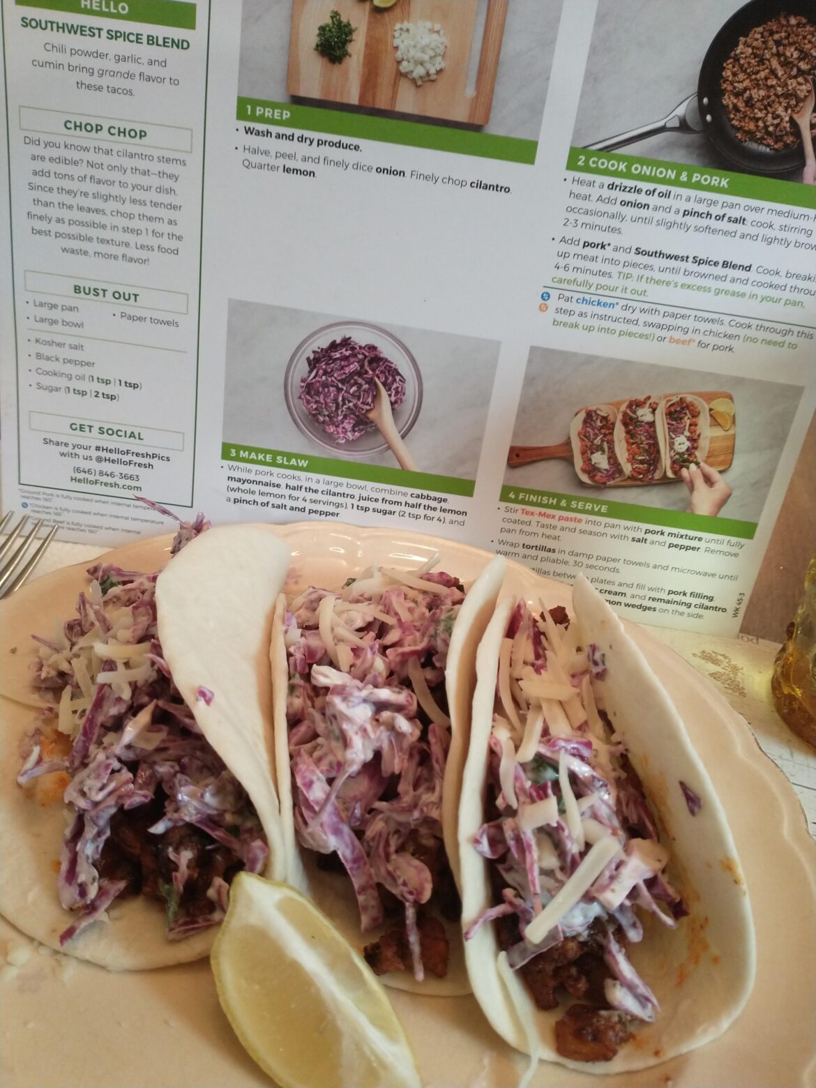 One-Pan Santa Fe Pork Tacos