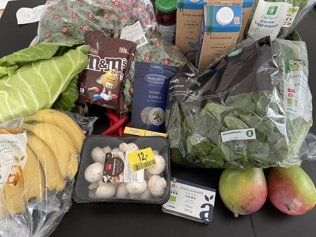 255 DKK ($36), 108 DKK ($15) in savings - Denmark