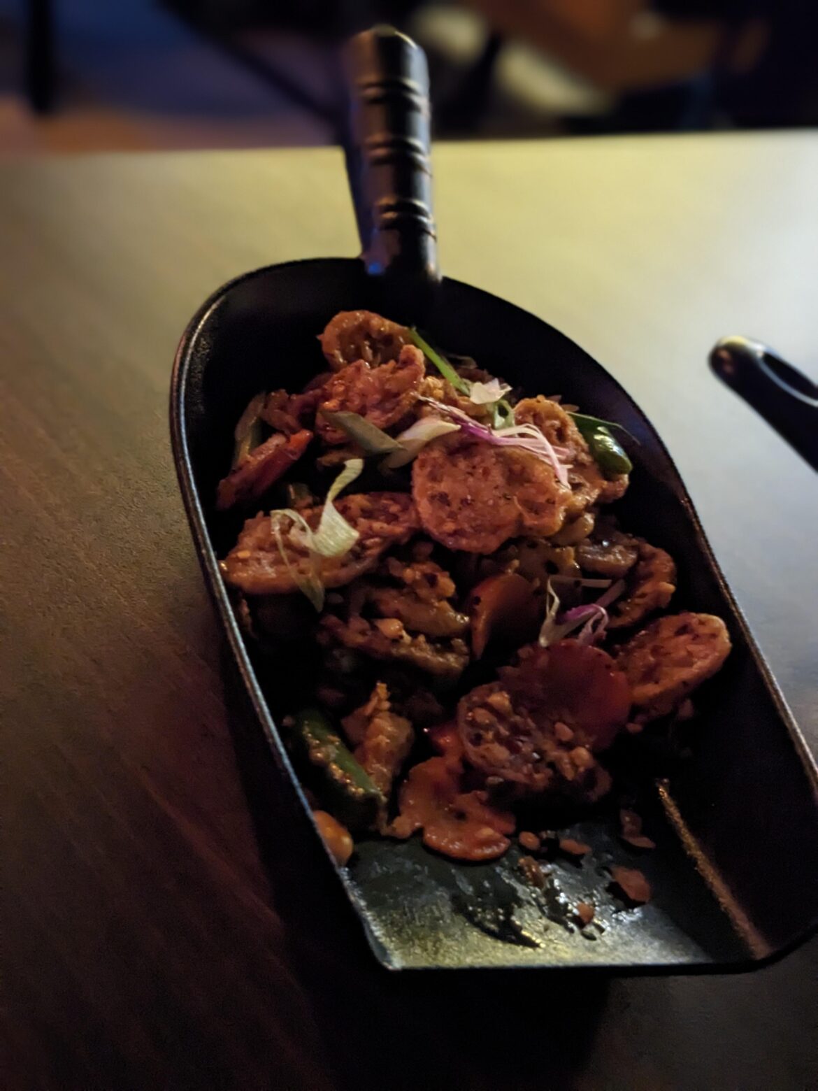 A shovel of Lotus stem stir fry, please!