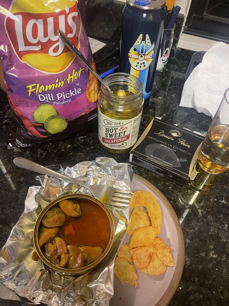 First time trying canned mussels