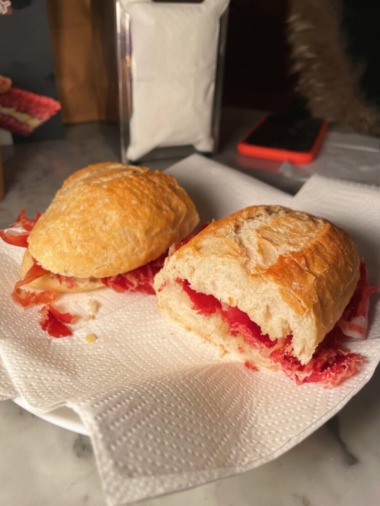 iberico ham sandwich
