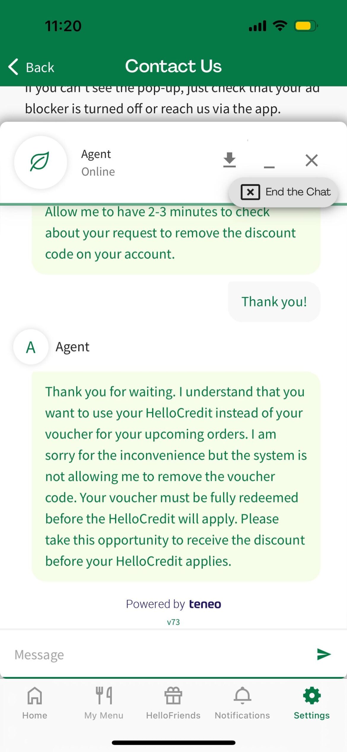 Big warning if you use credits