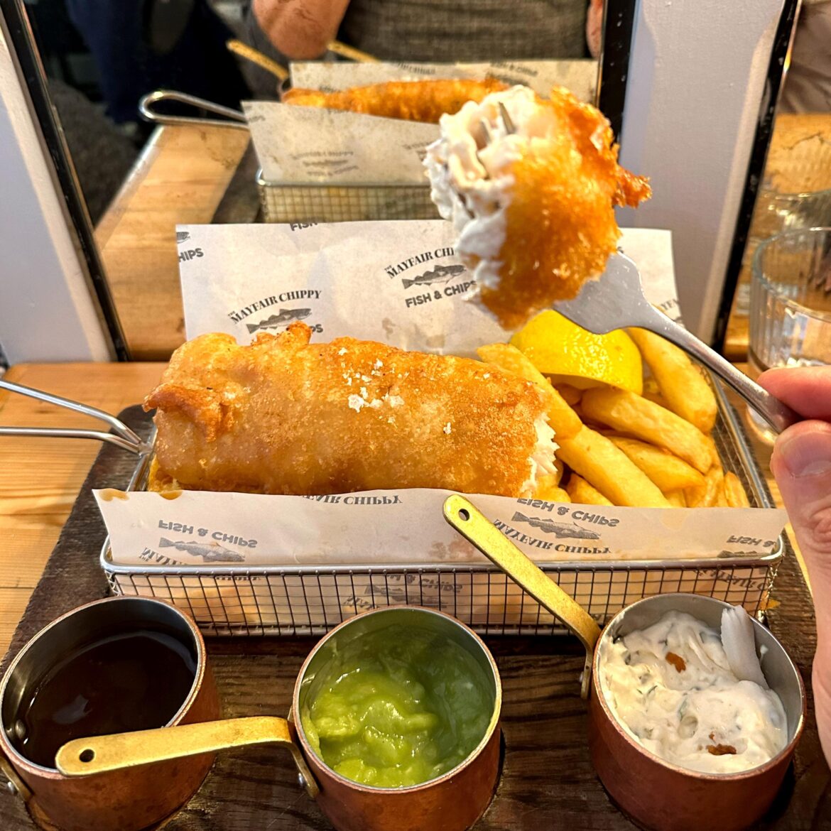 The best fish & chips that I’ve eaten-The Mayfair Chippy in London