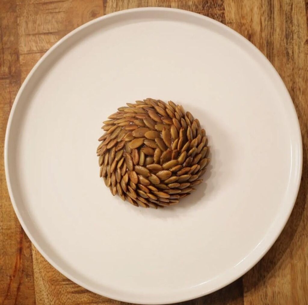 Humm's dish: Foie gras and squash