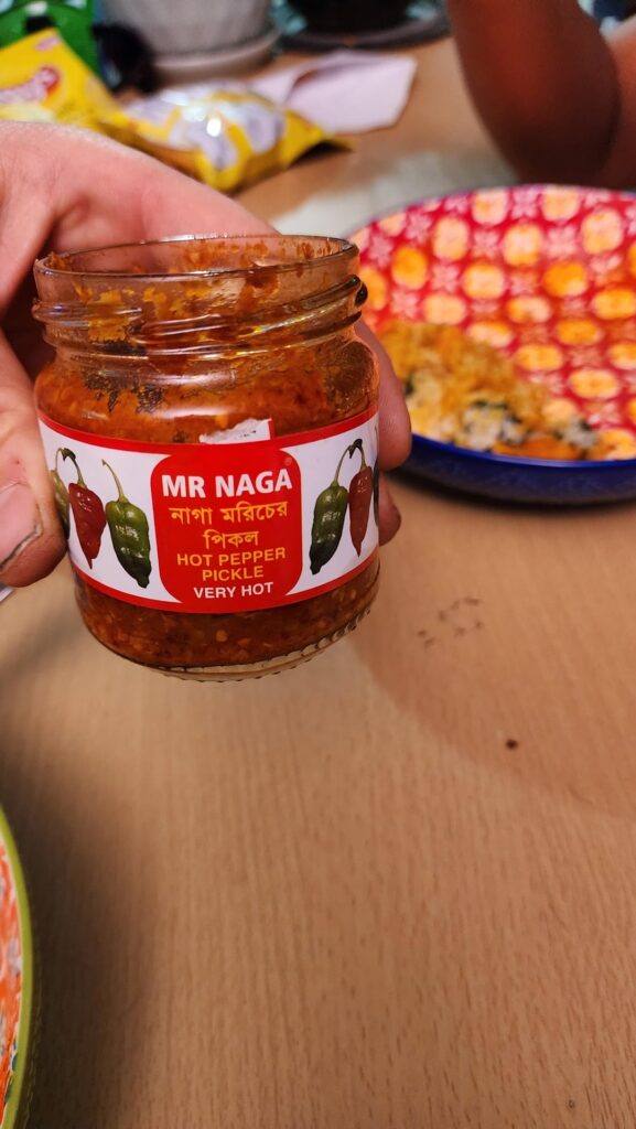 70% naga morich pickle. It's no joke.