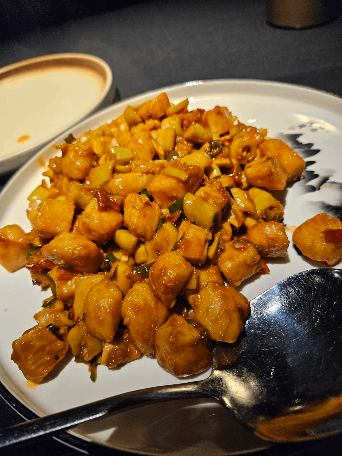 Stir-Fried Boneless Chicken w/ Chili Pepper...didn't look it, but the spiciest dish I've had in Philly's Chinatown in at least a year