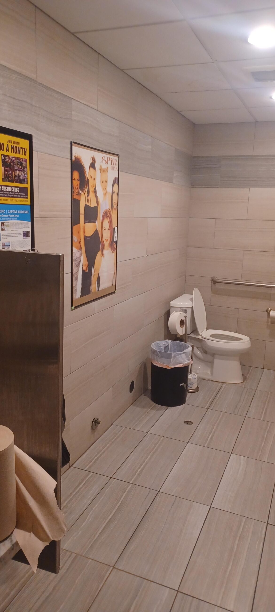 Kim Phung in Cedar Park has a Spice Girls poster in the men's room