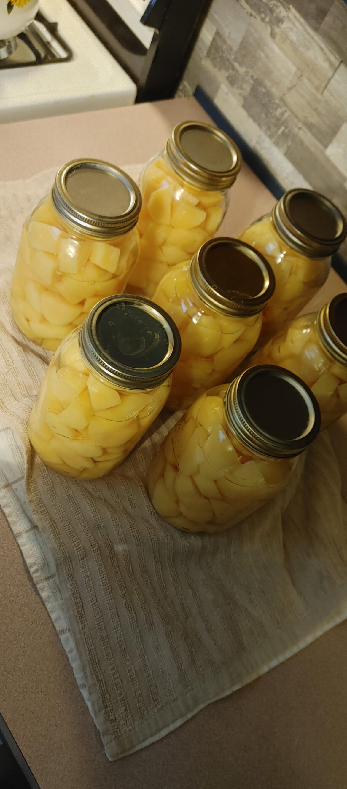 Canning potatoes