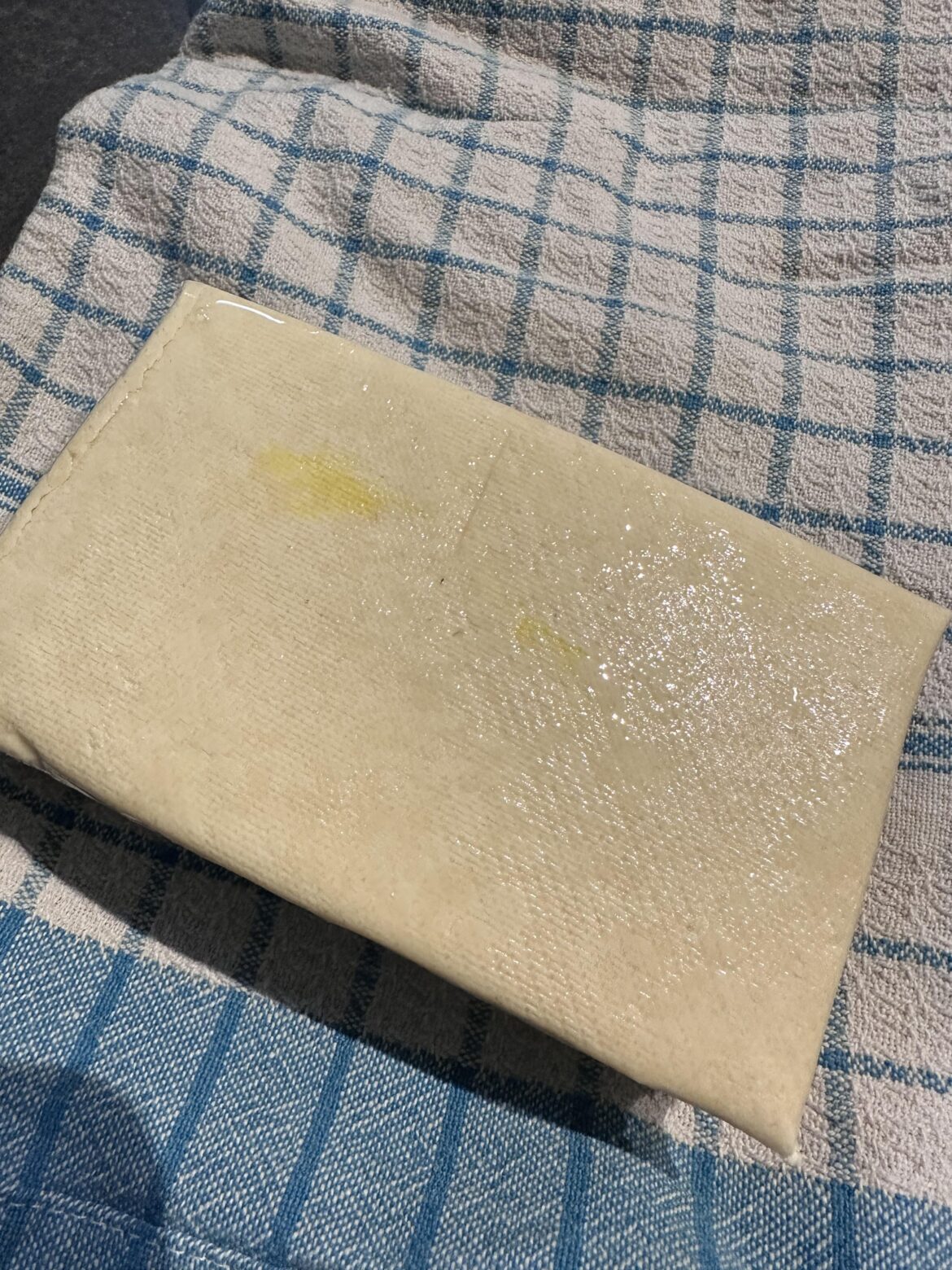 Yellow spots on tofu? Has it gone bad?