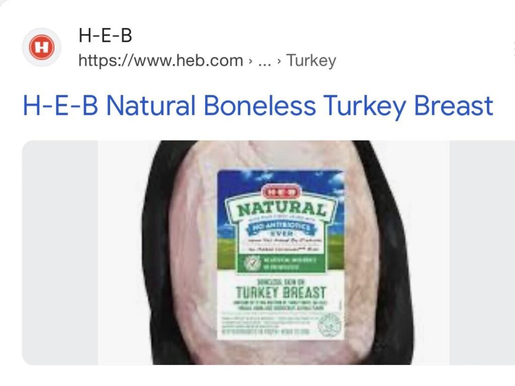H-E-B boneless Turkey breast