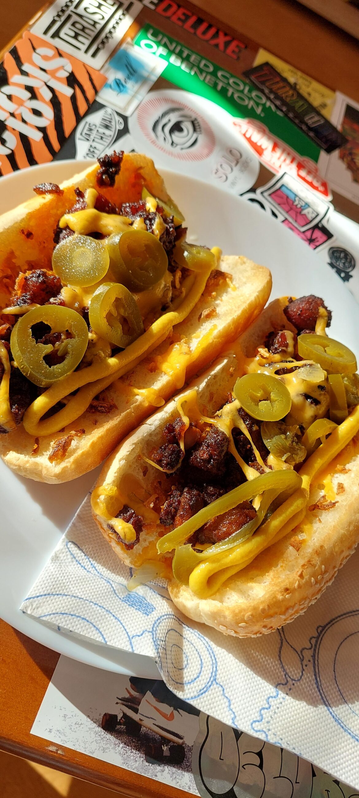 Pork belly "Burnt ends" sandwich