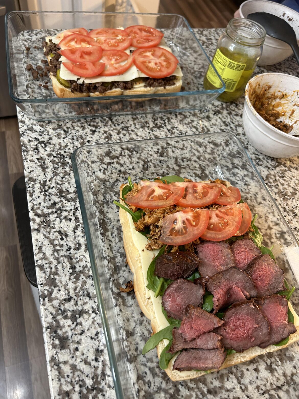 Cheeseburger sliders, buff chicken sliders, steak w crispy onion sliders. Amen