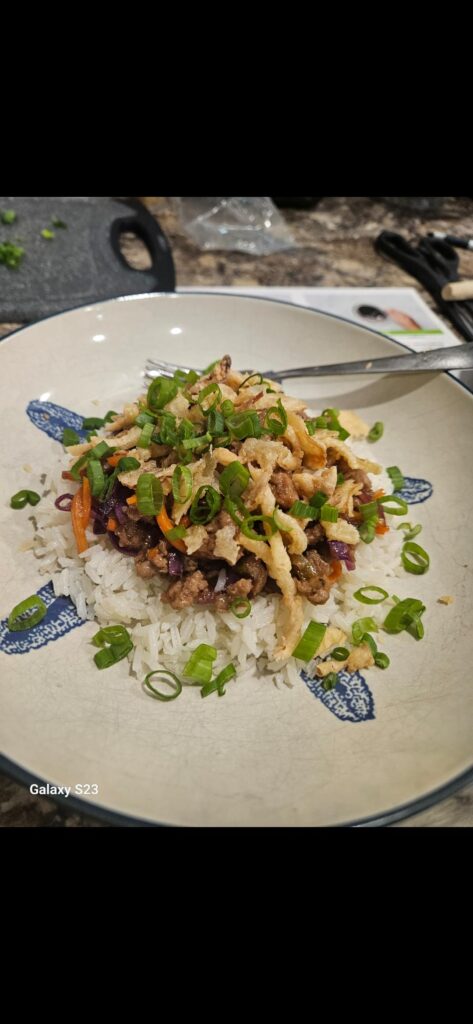 Sweet chili pork & cabbage stir-fry